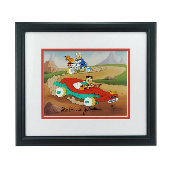 Flintstones Maserocki Signed Cel Hanna-Barbera Limited Edition Art Maserati - Picture 1 of 7